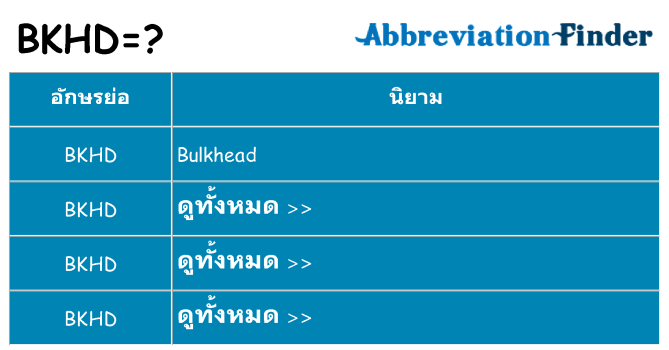 อะไรไม่ bkhd ถึง