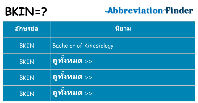 อะไรไม่ bkin ถึง