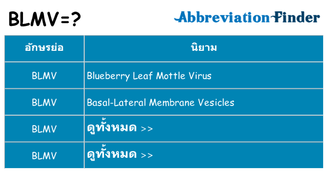 อะไรไม่ blmv ถึง