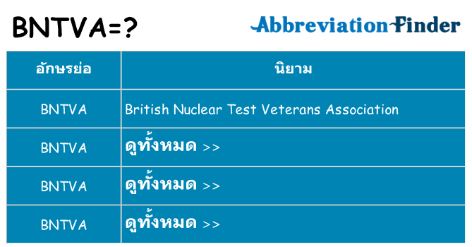 อะไรไม่ bntva ถึง