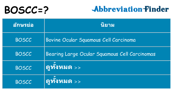 อะไรไม่ boscc ถึง