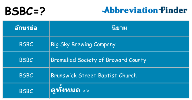 อะไรไม่ bsbc ถึง