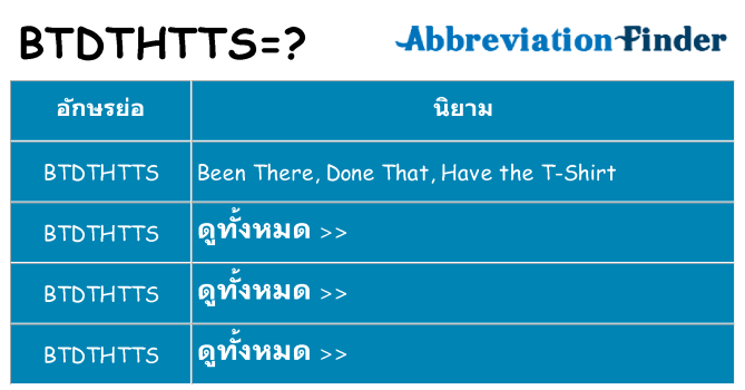อะไรไม่ btdthtts ถึง