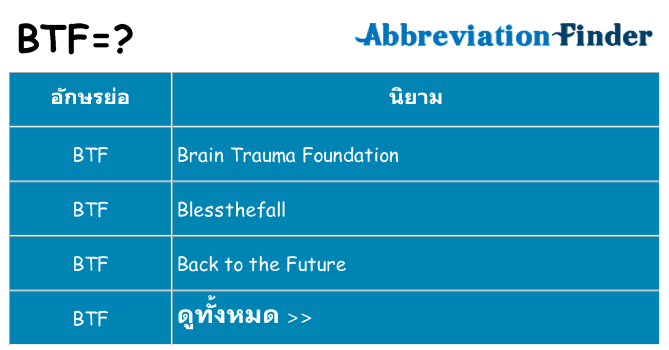 อะไรไม่ btf ถึง