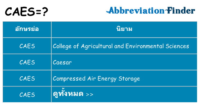 อะไรไม่ caes ถึง