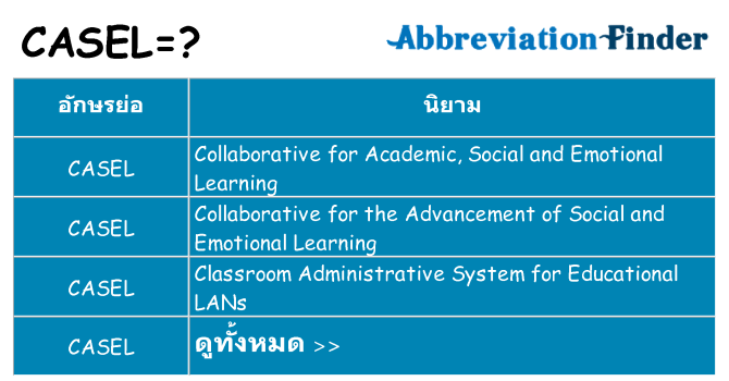 อะไรไม่ casel ถึง