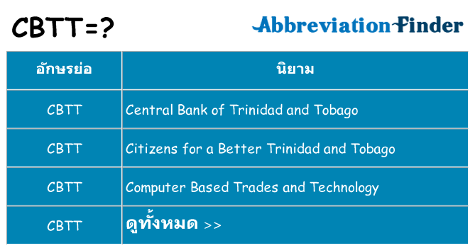 อะไรไม่ cbtt ถึง