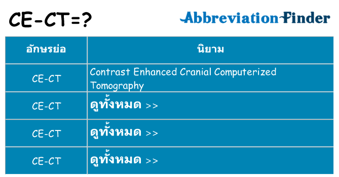 อะไรไม่ ce-ct ถึง