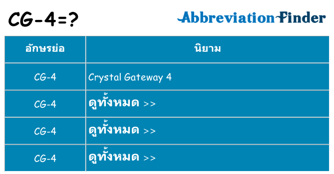 อะไรไม่ cg-4 ถึง