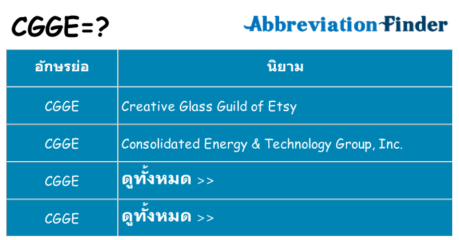 อะไรไม่ cgge ถึง