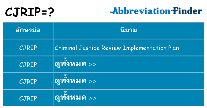 อะไรไม่ cjrip ถึง