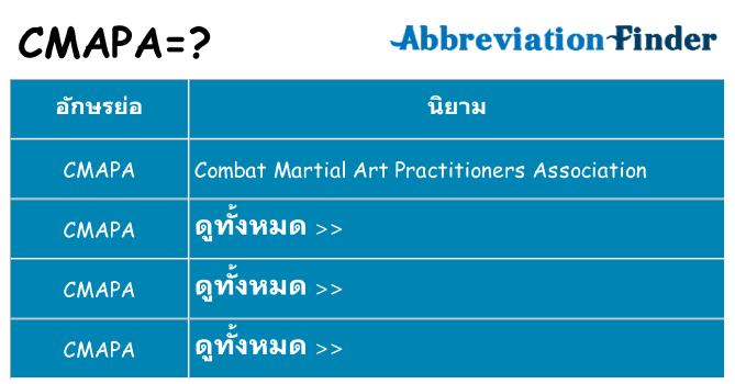 อะไรไม่ cmapa ถึง
