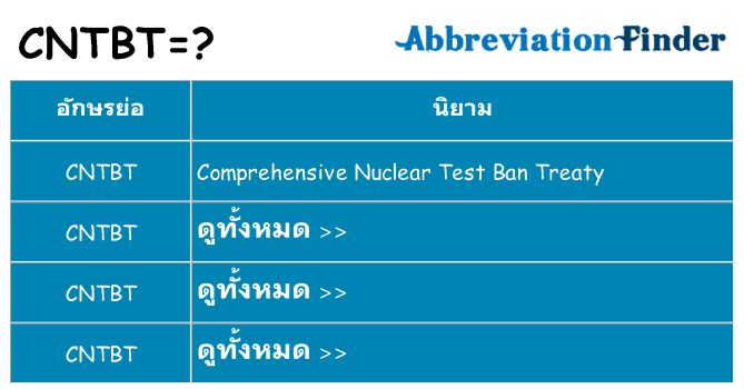 อะไรไม่ cntbt ถึง