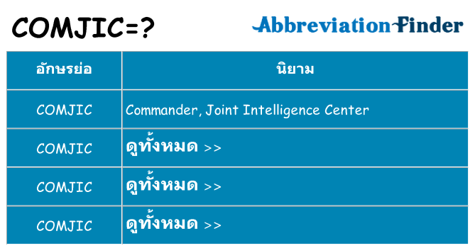 อะไรไม่ comjic ถึง