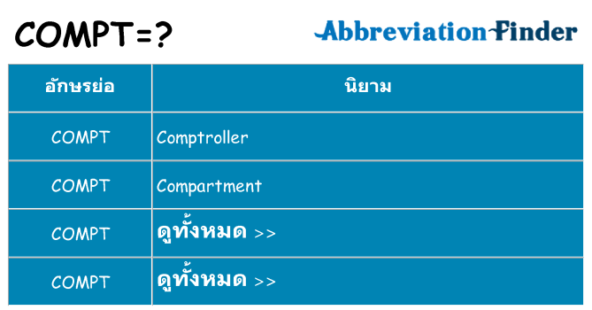 อะไรไม่ compt ถึง