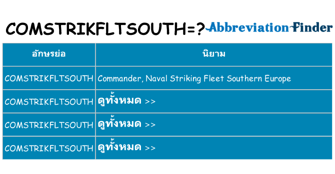 อะไรไม่ comstrikfltsouth ถึง