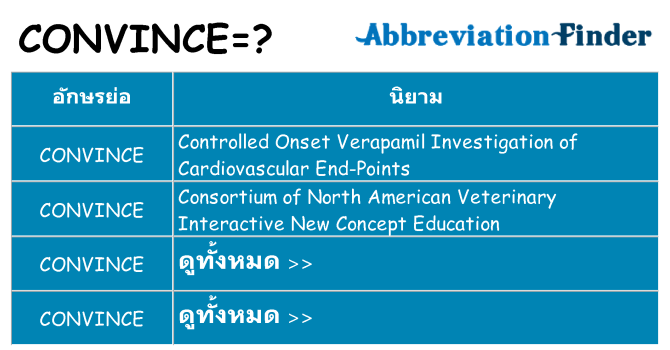 อะไรไม่ convince ถึง