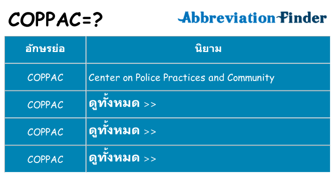 อะไรไม่ coppac ถึง
