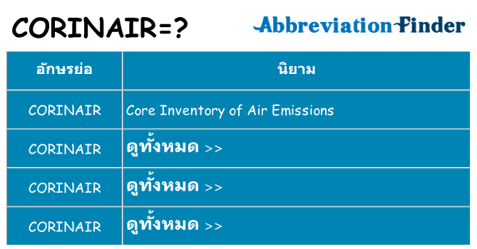 อะไรไม่ corinair ถึง
