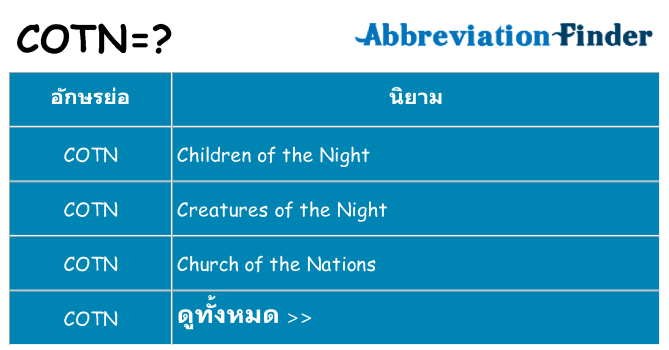อะไรไม่ cotn ถึง