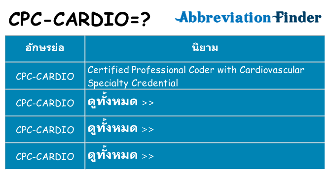 อะไรไม่ cpc-cardio ถึง