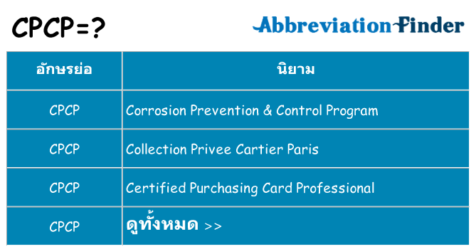 อะไรไม่ cpcp ถึง