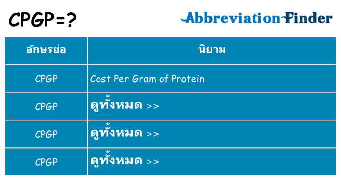 อะไรไม่ cpgp ถึง