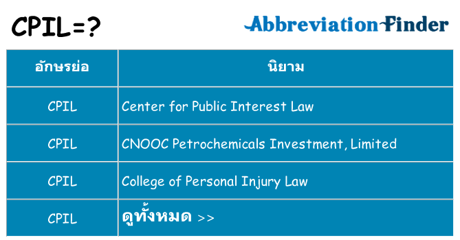 อะไรไม่ cpil ถึง