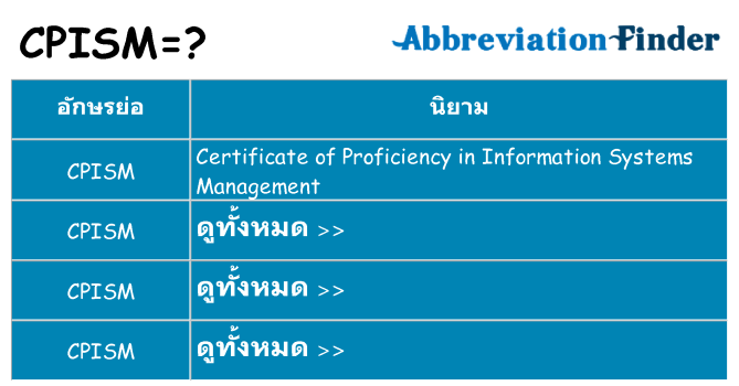 อะไรไม่ cpism ถึง