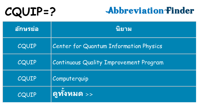 อะไรไม่ cquip ถึง