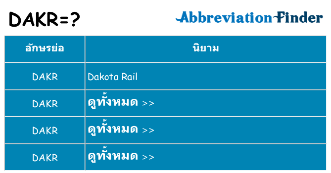 อะไรไม่ dakr ถึง