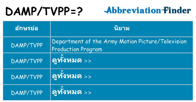 อะไรไม่ damptvpp ถึง