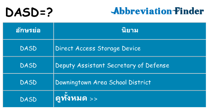 อะไรไม่ dasd ถึง