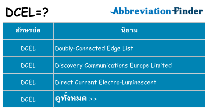 อะไรไม่ dcel ถึง