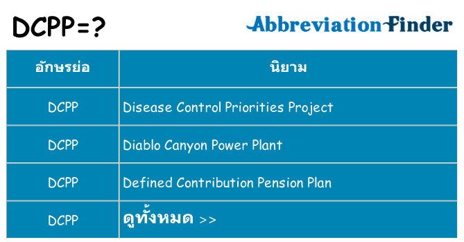 อะไรไม่ dcpp ถึง