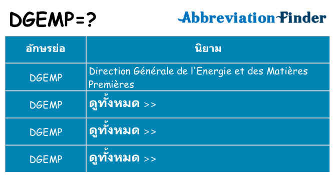 อะไรไม่ dgemp ถึง