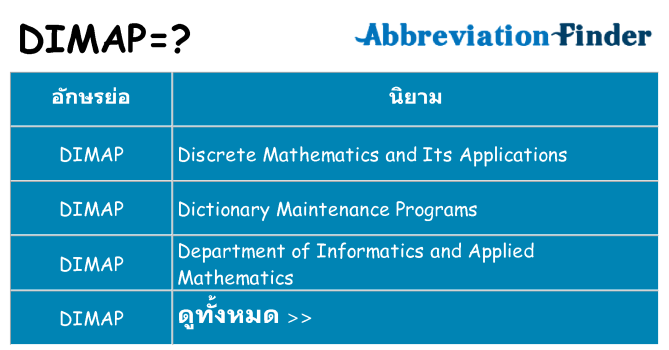 อะไรไม่ dimap ถึง