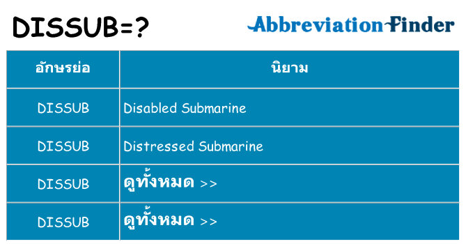 อะไรไม่ dissub ถึง