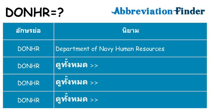 อะไรไม่ donhr ถึง