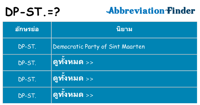 อะไรไม่ dp-st ถึง