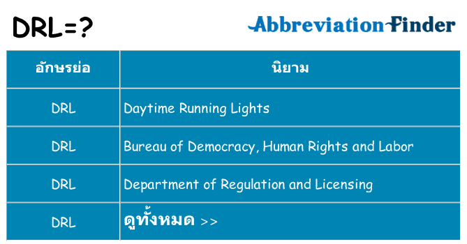 อะไรไม่ drl ถึง