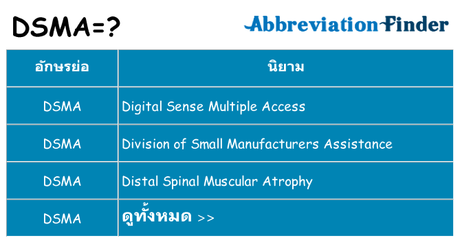 อะไรไม่ dsma ถึง