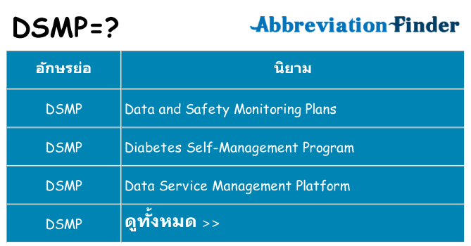 อะไรไม่ dsmp ถึง
