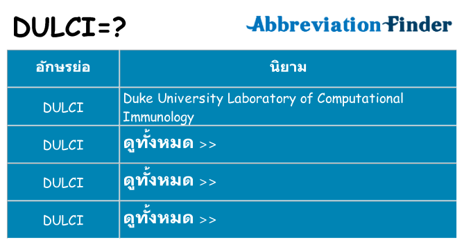 อะไรไม่ dulci ถึง