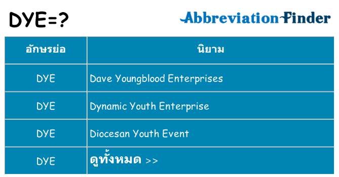 อะไรไม่ dye ถึง