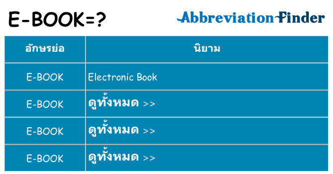 อะไรไม่ e-book ถึง