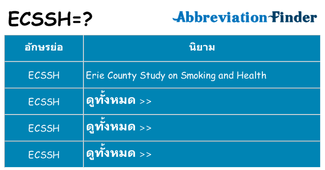 อะไรไม่ ecssh ถึง