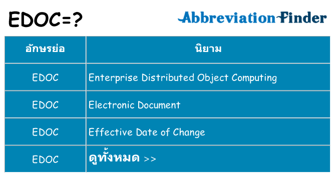 อะไรไม่ edoc ถึง
