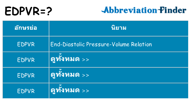 อะไรไม่ edpvr ถึง