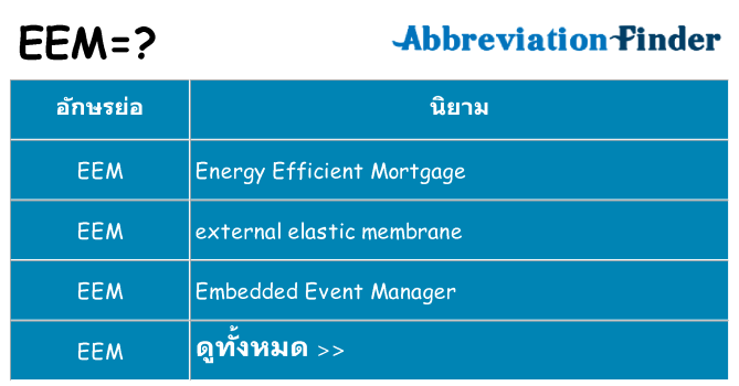 อะไรไม่ eem ถึง